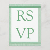 Geraffineerde Glam RSVP-kaart Uitnodiging Briefkaart (Voorkant)