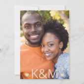 Geraffineerde lijnen Geometric Wedding Terra Cotta Save The Date (Achterkant)