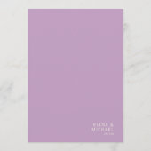 Geraffineerde lijnen Geometric Wedding Violet ID98 Menu (Achterkant)