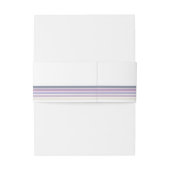 Geraffineerde lijnen Geometric Wedding Violet ID98 Uitnodigingen Wikkel (Achterkant Voorbeeld)