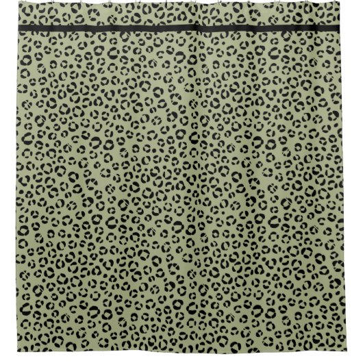 geraffineerde luipaard douchegordijn (Voorkant)