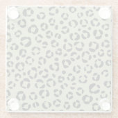 geraffineerde luipaard glazen onderzetter (Achterkant)