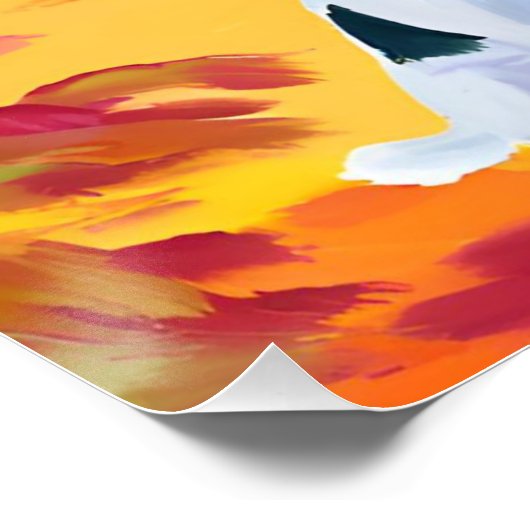 Geraffineerde metgezellen: Afro-vrouw en hond in r Perfect Poster (Hoek)