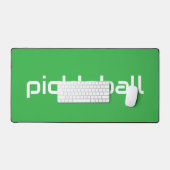 Geraffineerde moderne witte PICKLEBALL op helder g Bureaumat (Keyboard & Muis)