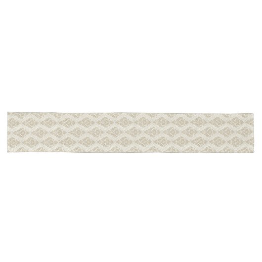Geraffineerde Neutral Damask Table Runner  Stijl Lange Tafelloper (Horizontaal)
