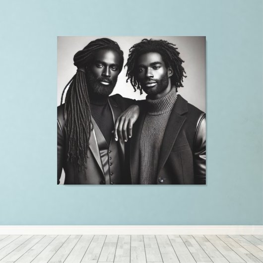 geraffineerde obligatie canvas afdruk (Insitu (Houten vloer))