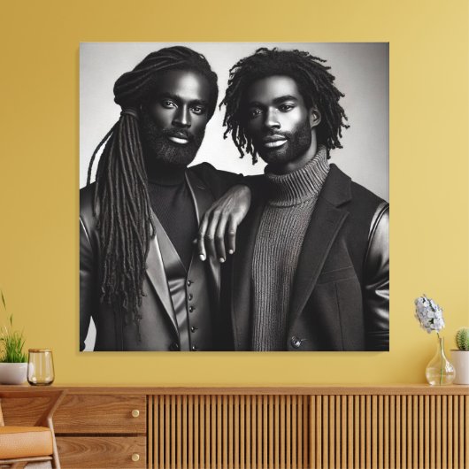 geraffineerde obligatie canvas afdruk (Insitu (Woonkamer))