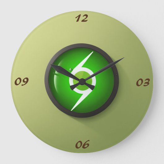 Geraffineerde Ticks wandklok (Voorkant)