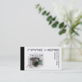 geraffineerde trommels visitekaartje (Staand voorkant)