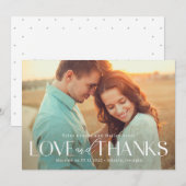 GERaffineerde Type EDITABLE KLEUR Hartelijk dank v Bedankkaart (Voorkant / Achterkant)