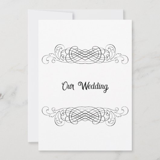 Geraffineerde uitnodiging voor weddenschappen (Achterkant)