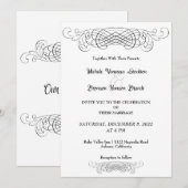 Geraffineerde uitnodiging voor weddenschappen (Voorkant / Achterkant)