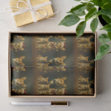 Geraffineerde vakantie Elegant Corgi Familie Kerst