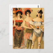 Geraffineerde Vaudeville Briefkaart (Voorkant / Achterkant)