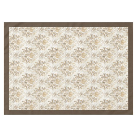 Geraffineerde Waterverf Damask  bloemmotieven Tafelkleed (Voorkant (Horizontaal))
