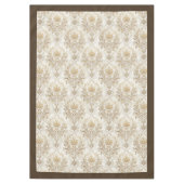Geraffineerde Waterverf Damask  bloemmotieven Tafelkleed (Voorkant)