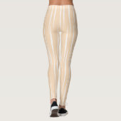 Geraffineerde witte unieke vlammen perzik leggings (Achterkant)