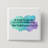 Geraffineerde Zuidelijke dame-knop Vierkante Button 5,1 Cm (Voorkant)