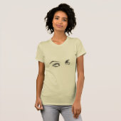Geraffineerde zwarte Halftone Effect Glance T-shirt (Voorkant volledig)