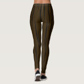 Geraffineerde zwarte unieke vlammen bruin leggings (Achterkant)