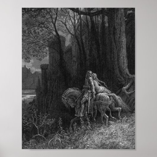 Geraint en Enid Ride Away Gustave Dore Poster (Voorkant)