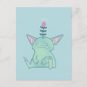 Gerald de Goblin Schattig Chagrijnig Fantasie We Briefkaart