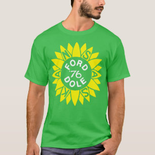 Gerald en Bob Dole Kansas campagne Button T-shirt