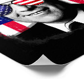 Gerald Ford Amerikaanse vlag op 4 juli Poster (Hoek)