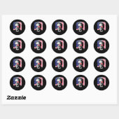 Gerald Ford Amerikaanse vlag op 4 juli Ronde Sticker (Vel)