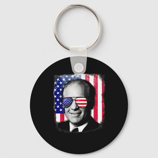 Gerald Ford Amerikaanse vlag op 4 juli Sleutelhanger (Voorkant)