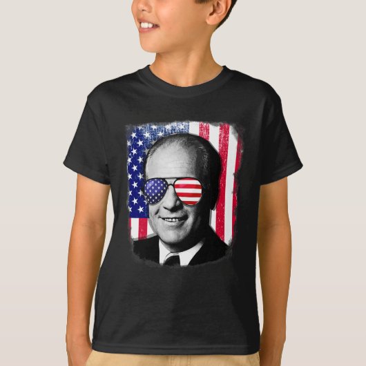 Gerald Ford Amerikaanse vlag op 4 juli T-shirt (Voorkant)