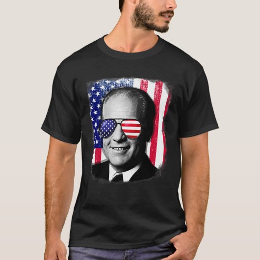 Gerald Ford Amerikaanse vlag op 4 juli T-shirt (Voorkant)