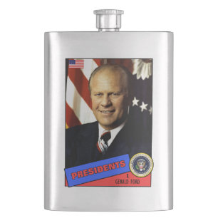 Gerald Ford Baseball Kaart Heupfles