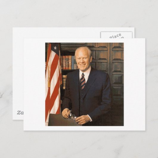 Gerald Ford Briefkaart (Voorkant / Achterkant)