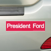 Gerald Ford Bumpersticker 1976 (Op auto)