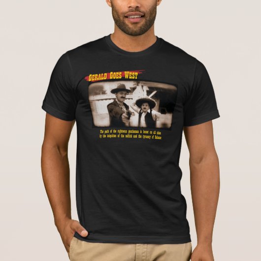 Gerald Goes West - Pulp Fiction T-shirt (Voorkant)
