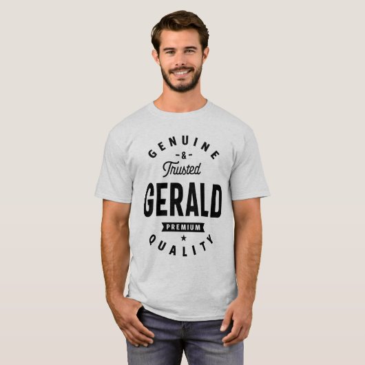 Gerald Persoonlijke naam Birthday Gift T-shirt (Voorkant volledig)