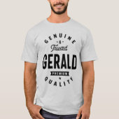 Gerald Persoonlijke naam Birthday Gift T-shirt (Voorkant)
