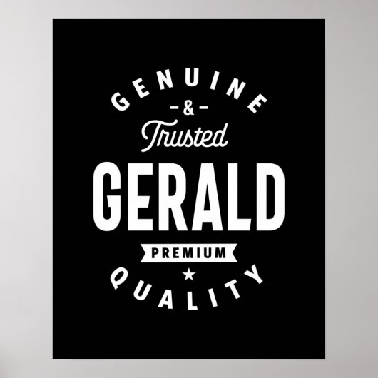 Gerald Persoonlijke naam Birthday Poster (Voorkant)