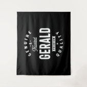 Gerald Persoonlijke Naam Verjaardag Wandkleed (Voorkant)