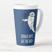 Gerald zegt Eet de Rijken Latte Mok (Rechterhoek)