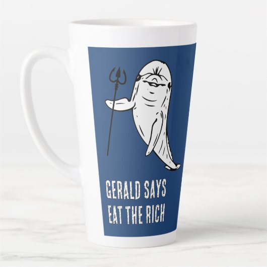 Gerald zegt Eet de Rijken Latte Mok (Links)