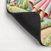 GERALDINE ~ Pastelborduurwerk ~ Mousepad Muismat (Hoek)