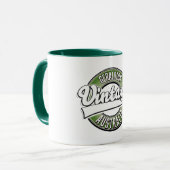 Geraldton australië vintage stijl logo mok (Voorkant links)