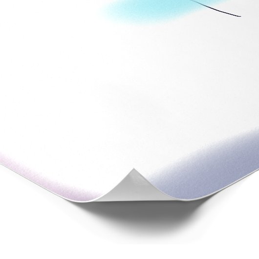 Gerangschikt op een witte achtergrond poster (Hoek)