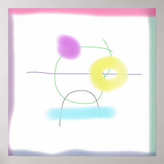 Gerangschikt op een witte achtergrond poster (Voorkant)