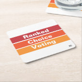 Gerangschikte keuze Stemmen 3 strepen onderzetters (Schuin)