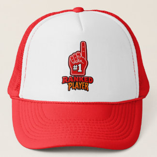 Gerangschikte Speler #1 Schuim Vinger Sport Ontwer Trucker Pet