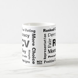 Gerangschikte stemwoorden 11 oz koffie Mok