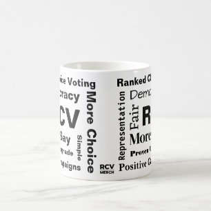 Gerangschikte stemwoorden 11 oz koffie Mok
